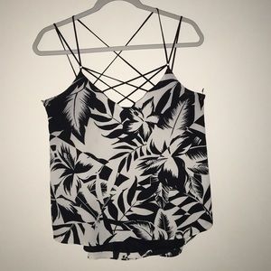 Express Criss cross sleeveless blouse